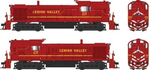 Alco RS3 Hammerhead High Hood - ESU LokSound and DCC -- Lehigh Valley 211 (Late Cornell Red, yellow, white), HO, Bowser Manufact