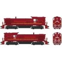 Alco RS3 Hammerhead High Hood - ESU LokSound and DCC -- Conrail 5487 (Patched, Late Cornell Red, yellow, white), HO, Bowser Manu