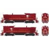 Alco RS3 Hammerhead High Hood - ESU LokSound and DCC -- Conrail 5487 (Patched, Late Cornell Red, yellow, white), HO, Bowser Manu