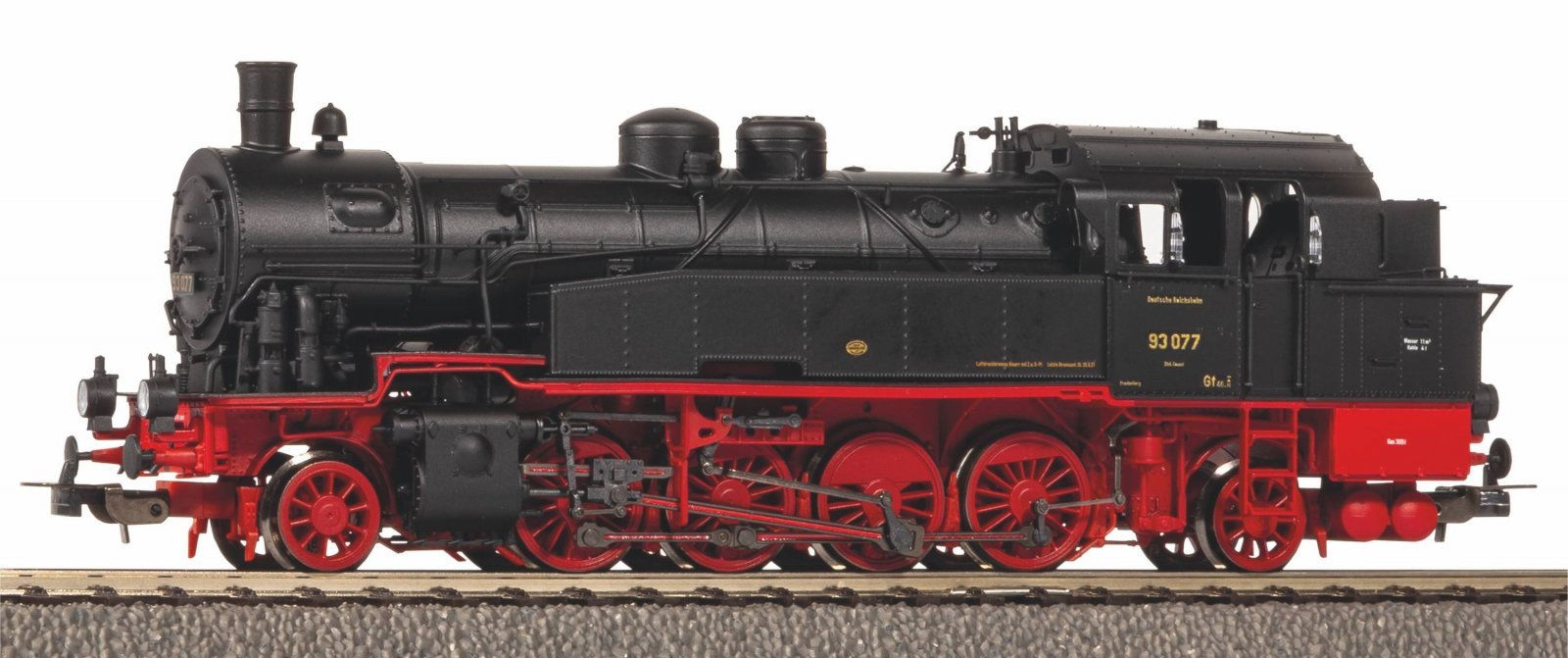Sound Steam Locomotive BR 93 DRG II AC Version, incl. PIKO Sound Decoder and Smoke Generator, HO, PIKO 50669