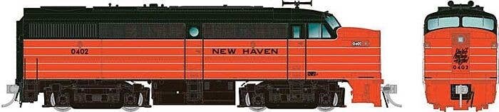Alco FA1 - LokSound and DCC -- New Haven 0429 (As Delivered, orange, green, silver), HO, Rapido Trains Inc 37526