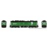 EMD SD9 High Nose - ESU LokSound and DCC -- Burlington Northern 6237 (Cascade Green, black, white), HO, Rapido Trains Inc 50629