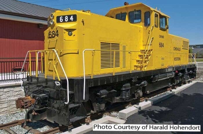 Alco C415 - LokSound & DCC -- Chehalis Western 684 (yellow, black), HO, Bowser Manufacturing Co. 60572