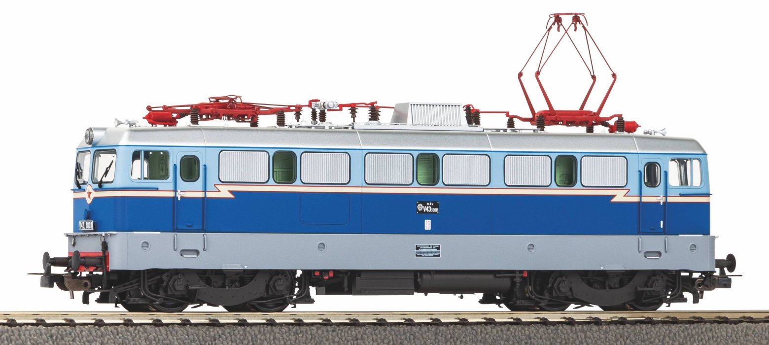 Sound Electric Locomotive BR V 43 Anniversary Locomotive 1001 MAV V AC Version, incl. PIKO Sound Decoder, HO, PIKO 51439