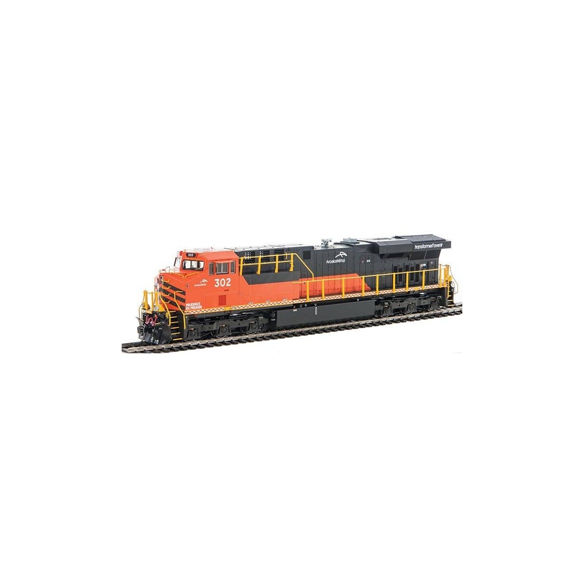GE ES44AC w/LokSound & DCC -- ArcelorMittal (black, red), HO, Intermountain Railway Company 49733S