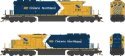 GMD SD40-2 - LokSound 5 and DCC - Executive Line -- Ontario Northland 1735 (blue, yellow, white Arrow), HO, Bowser Manufacturing