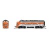 EMD F7 A-Unpowered B Set - Sound and DCC - Paragon4(TM) -- Western Pacific 913-A, 914-C (silver, orange, black), N, Broadway Lim