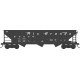 70-Ton 12-Panel 3-Bay Hopper - Ready to Run - Denver & Rio Grande Western - H0 - Walthers 6-42935