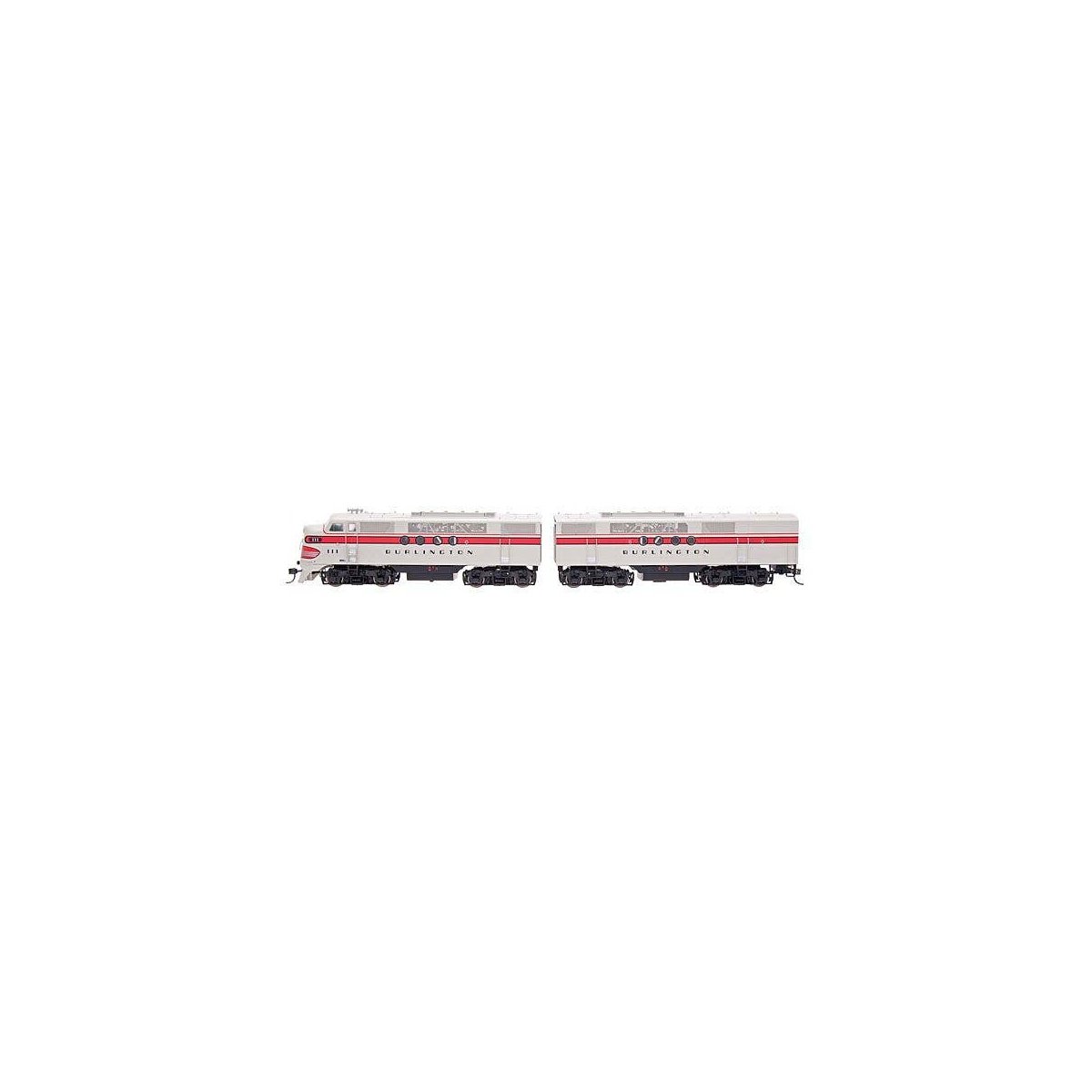 EMD FTA-B Set w/DCC -- Chicago, Burlington & Quincy (gray, red), HO, Intermountain Railway Company 49207
