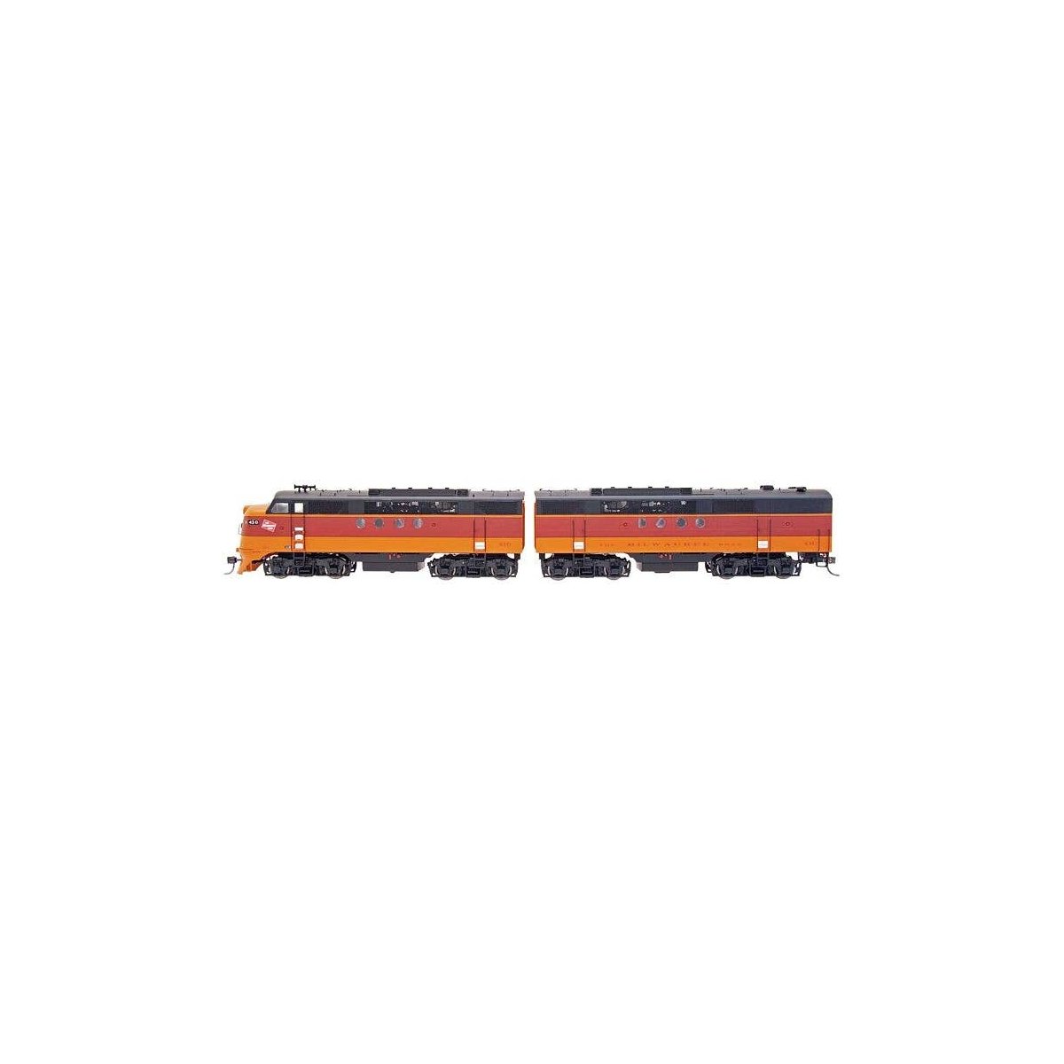 EMD FTA-B Set w/DCC -- Milwaukee Road (orange, maroon), HO, Intermountain Railway Company 49227