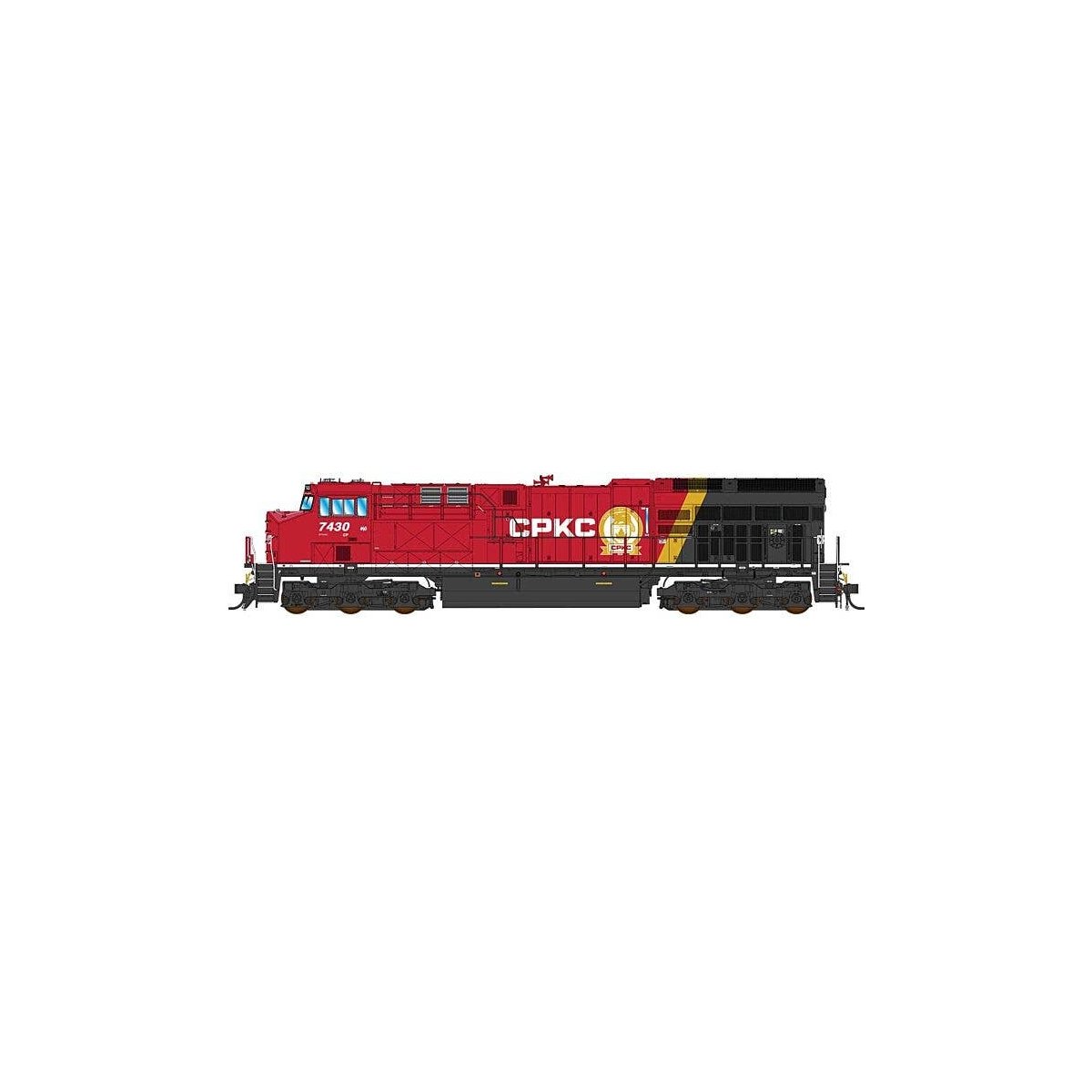 GE ET44AC Tier 4 GEVO - Sound and DCC -- Canadian Pacific Kansas City CP 7434 (2024+ Scheme, red, black, yellow), HO, Intermount