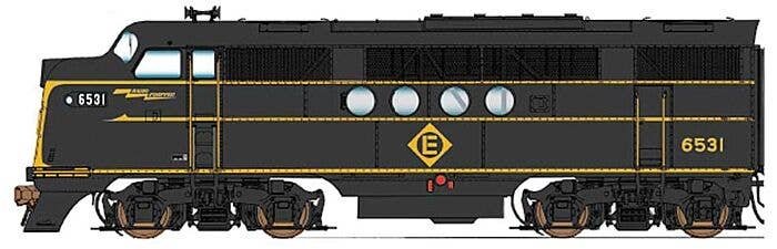 EMD FT A-B Set w/DCC -- Erie Lackawanna (black, yellow), HO, Intermountain Railway Company 49234
