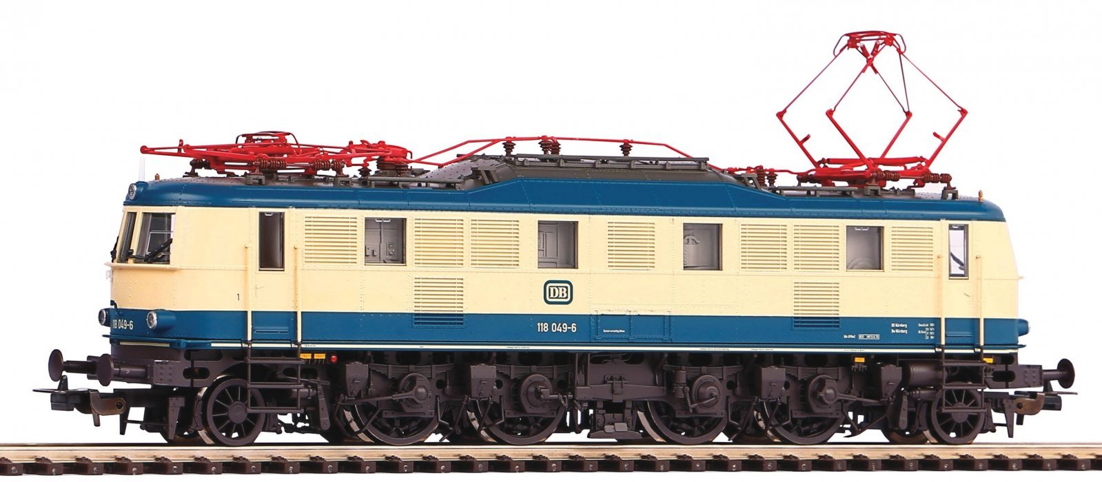 ~Sound BR 118 DB beige-blue DB IV + PluX22 Dec., HO, PIKO 51869