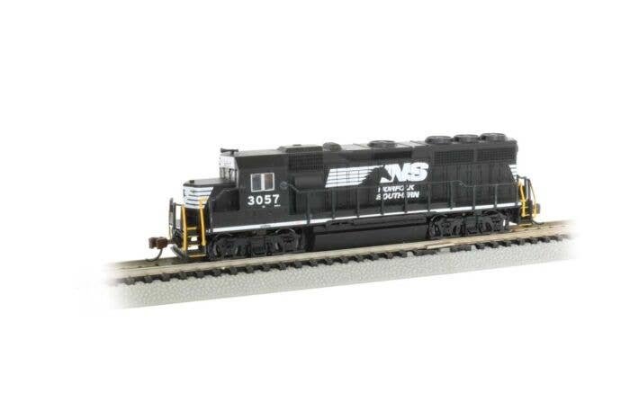 EMD GP40 - Econami Sound and DCC - Spectrum(R) -- Norfolk Southern 3057 (black, white, Horse Head Logo), N, Bachmann Industries 