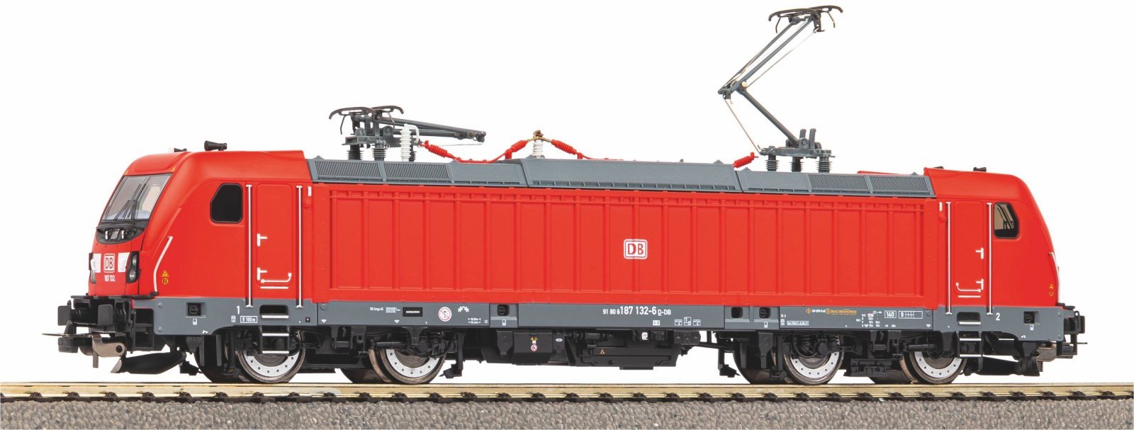 Sound Electric Locomotive BR 187 DB AG VI AC Version, incl. PIKO Sound Decoder, HO, PIKO 51949