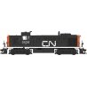 Alco RS3 - LokSound & DCC -- Canadian National 3035 (black, red, white, Large Noodle Logo), HO, Bowser Manufacturing Co. 25254