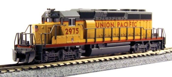 EMD SD40-2 Early Production - Sound and DCC -- Union Pacific 3214 (Armour Yellow, gray, red Frame Stripe, Large Lettering), N, K