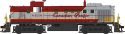 Alco RS3 - LokSound & DCC -- Canadian Pacific 8438 (maroon, gray, yellow, Script Lettering), HO, Bowser Manufacturing Co. 25267