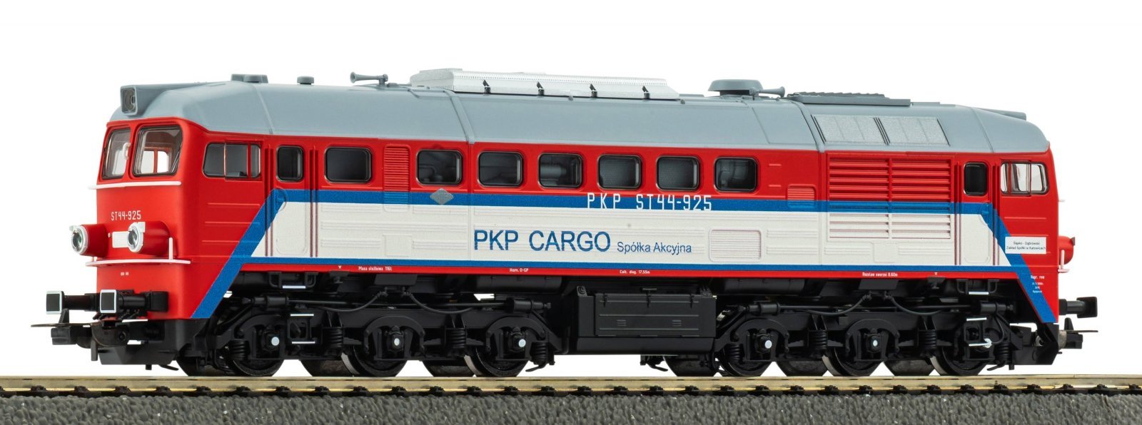Diesel Locomotive/Sound ST44 PKP Cargo V + PluX22 Dec., HO, PIKO 52108