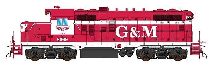 Paducah GP10 w/LokSound & DCC -- Gulf & Mississippi (red, white), HO, Intermountain Railway Company 49818S