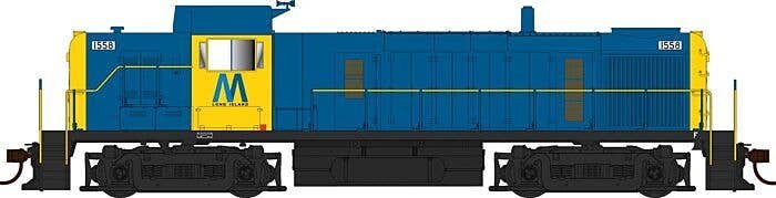 Alco RS3 - LokSound & DCC -- Long Island Rail Road 1554 (blue, yellow, MTA M Logo), HO, Bowser Manufacturing Co. 25291