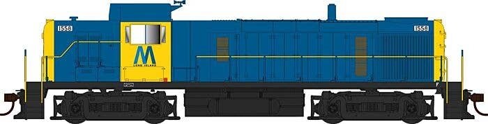 Alco RS3 - LokSound & DCC -- Long Island Rail Road 1558 (blue, yellow, MTA M Logo), HO, Bowser Manufacturing Co. 25292