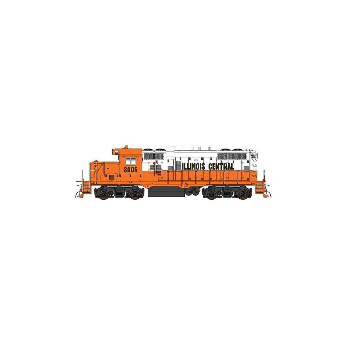Paducah GP10 - Sound and DCC -- Illinois Central (orange, white, black), HO, Intermountain Railway Company 49872S