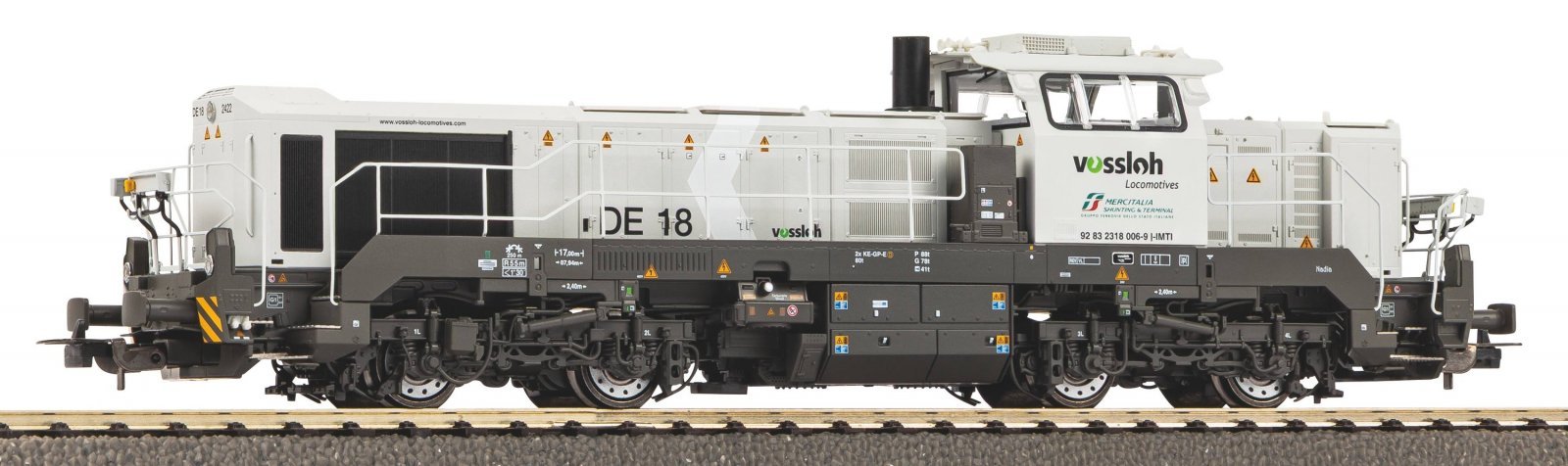 Diesel Locomotive DE 18 Mercitalia Era VI, HO, PIKO 52364