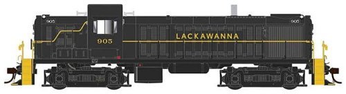 Alco RS3 Phase I - LokSound 5 and DCC -- Delaware, Lackawanna & Western 905 (black, yellow), HO, Bowser Manufacturing Co. 25529