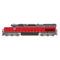 EMD SD40T-2 Tunnel Motor Snoot w/LokSound & DCC -- Central Oregon & Pacific CORP (red, gray), HO, Intermountain Railway Company 