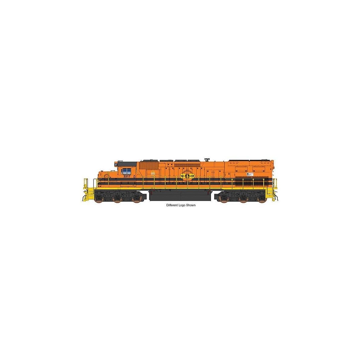 EMD SD40T-2 Tunnel Motor w/LokSound & DCC -- Ohio Central (maroon, gray, yellow), HO, Intermountain Railway Company 49428S