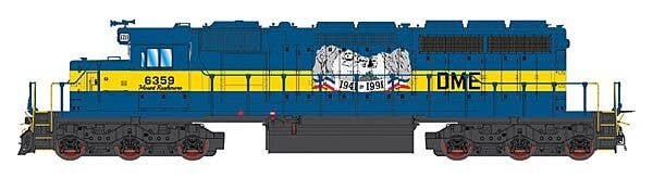 EMD SD40-2 w/LokSound & DCC -- Dakota, Minnesota & Eastern 6359 (blue, yellow, Mount Rushmore Commemorativ, HO, Intermountain Ra