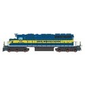 EMD SD40-2 w/LokSound & DCC -- Dakota, Minnesota & Eastern (blue, yellow), HO, Intermountain Railway Company 49384S