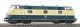 Diesel Locomotive BR 221 blue/ beige DB IV + DSS PluX22, HO, PIKO 52617