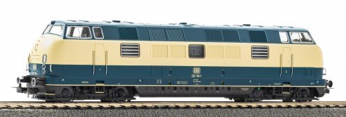 Diesel Locomotive BR 221 blue/ beige DB IV + DSS PluX22, HO, PIKO 52617