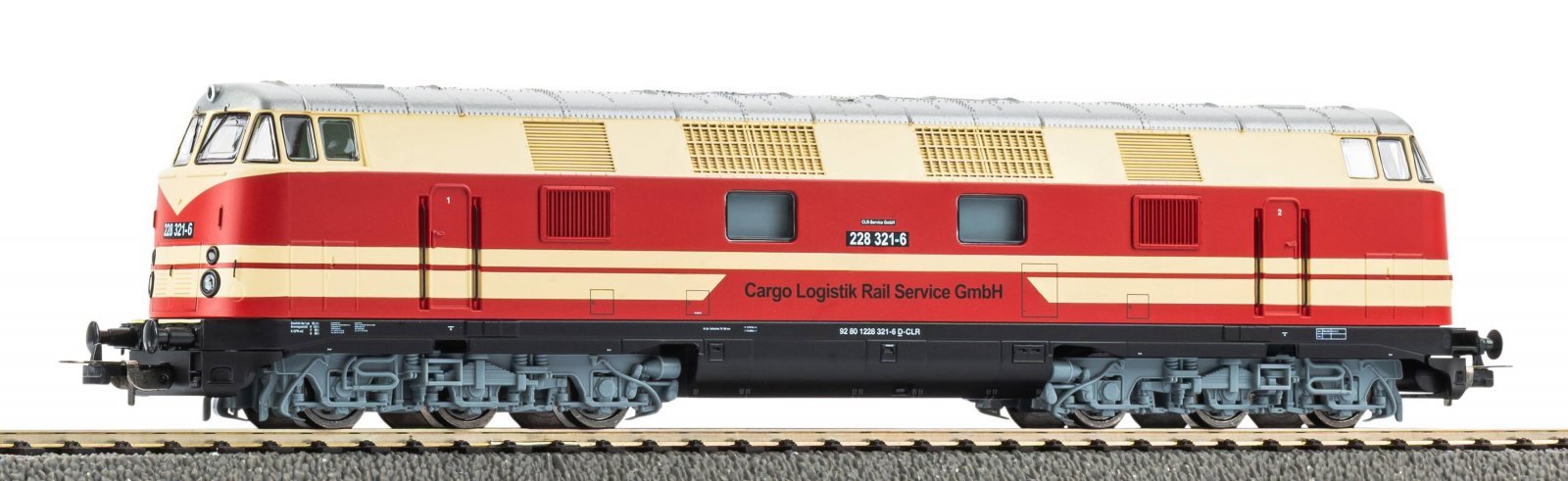 ~Diesel Locomotive/Sound BR 228 Cargo Logistic Rail VI + 8-pin Dec., HO, PIKO 52719