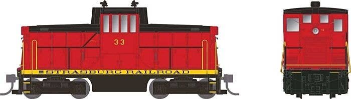 GE 44-Tonner - Sound and DCC -- Strasburg Railroad 1 (red, black), HO, Rapido Trains Inc 48564