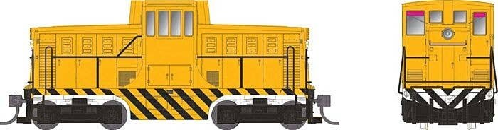 GE 44-Tonner - Sound and DCC -- Painted, Unlettered (yellow, black), HO, Rapido Trains Inc 48534
