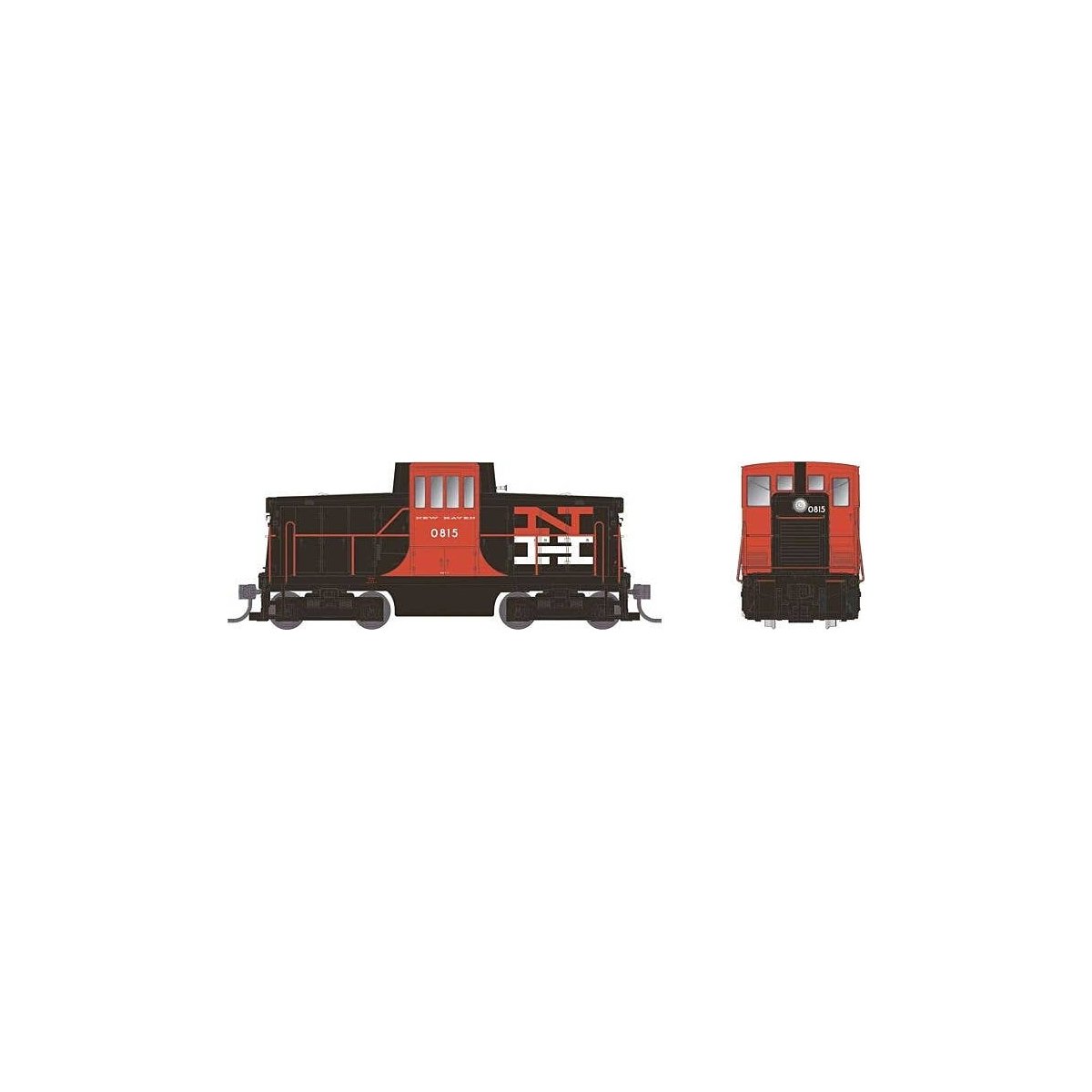GE 44-Tonner - Sound and DCC -- New Haven 0811 (McGinnis Scheme, black, vermillion, white), HO, Rapido Trains Inc 48557