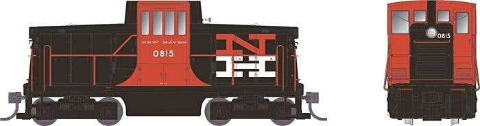 GE 44-Tonner - Sound and DCC -- New Haven 0811 (McGinnis Scheme, black, vermillion, white), HO, Rapido Trains Inc 48557