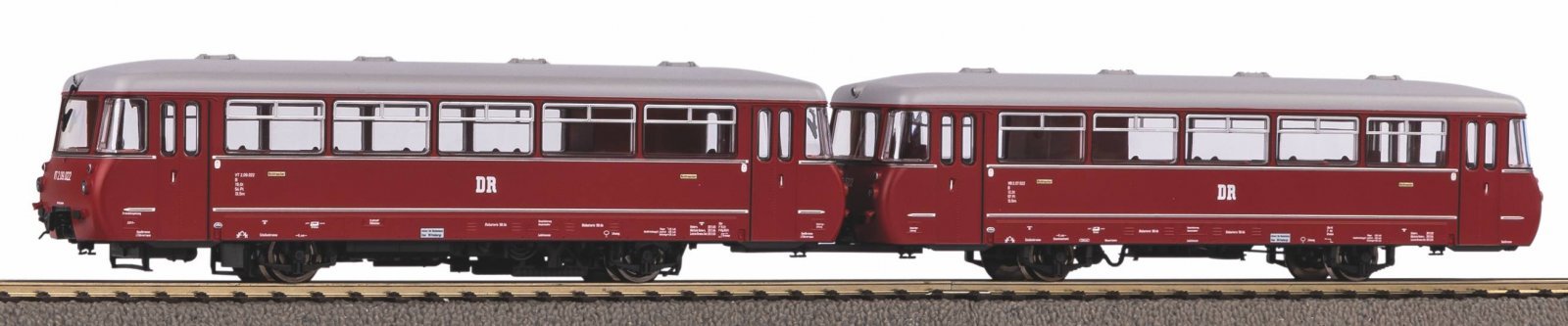 VT 2.09 Diesel railcar Panorama + VB DR III, HO, PIKO 52890