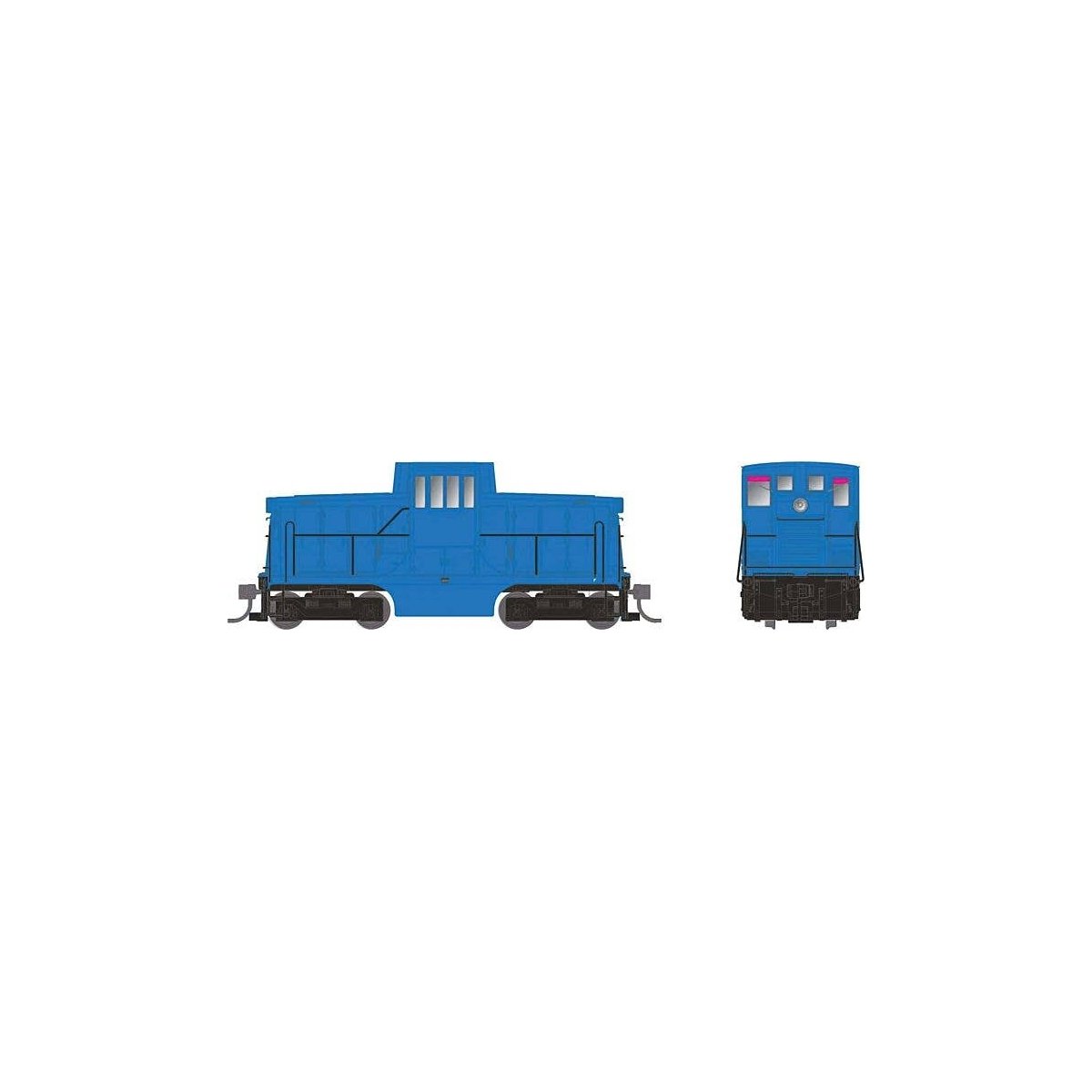GE 44-Tonner - Sound and DCC -- Painted, Unlettered (blue), HO, Rapido Trains Inc 48535