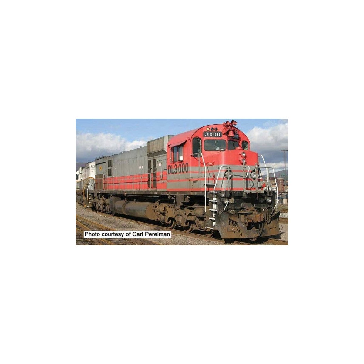 Montreal Locomotive Works M630 - LokSound & DCC - Executive Line -- Delaware-Lackawanna 3000 (Ex-GE, gray, red), HO, Bowser Manu
