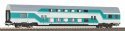 Double-Deck Car DBmu 748 mint green DR Era IV, HO, PIKO 53116