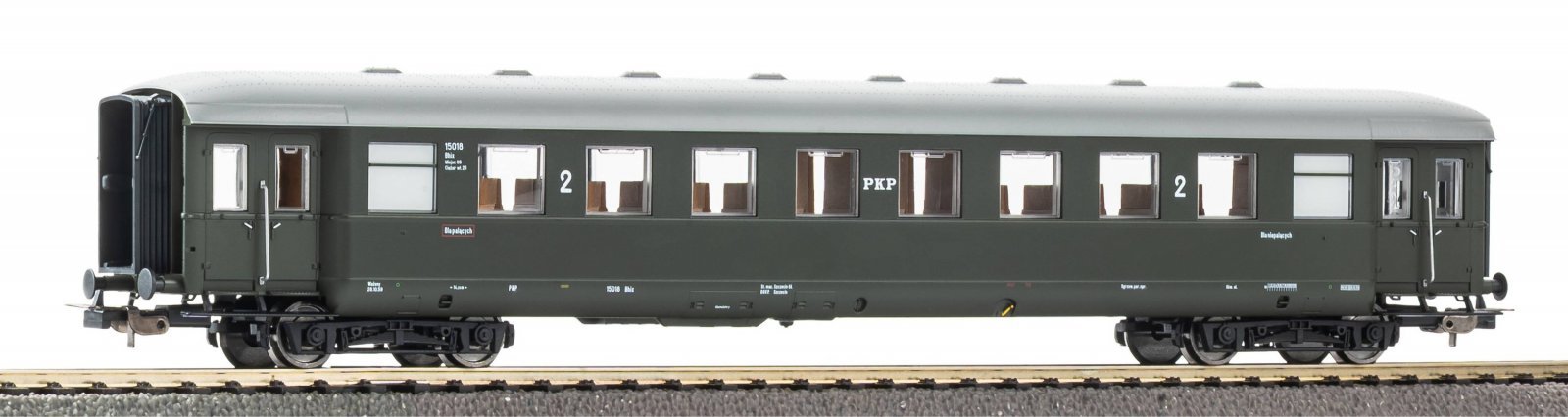 4-axle Semi-Fast Train Car 3. Class PKP III, other number, HO, PIKO 53288