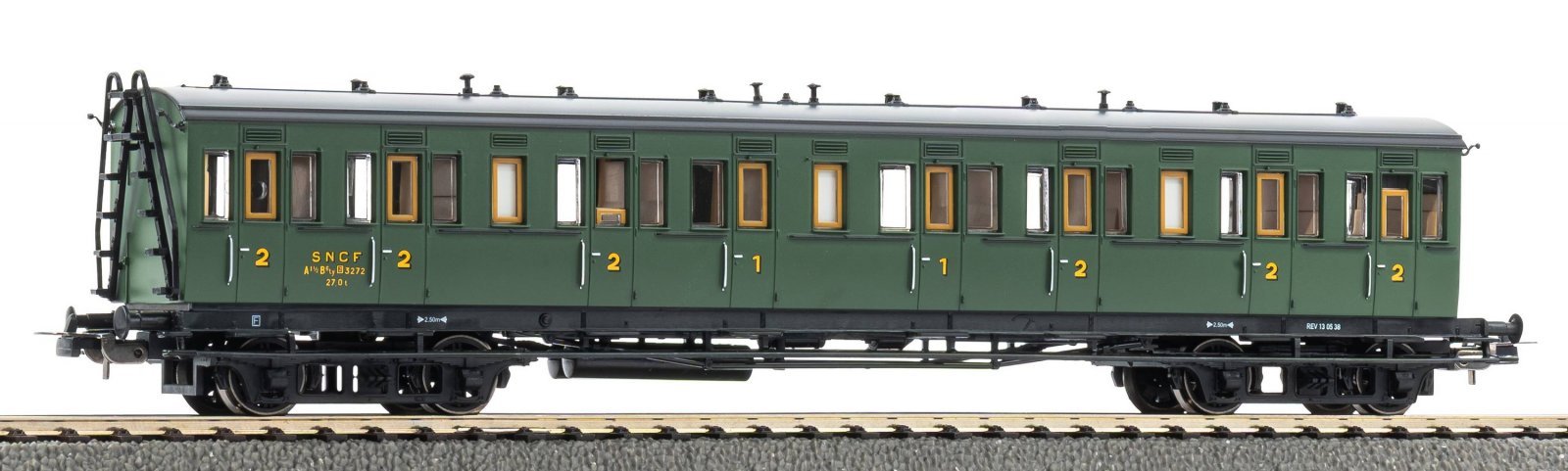 Compartment Car 1./2.Class SNCF III o.Bh., HO, PIKO 53338