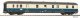 Mail Car ozeanblau-beige DB Era IV, HO, PIKO 53389