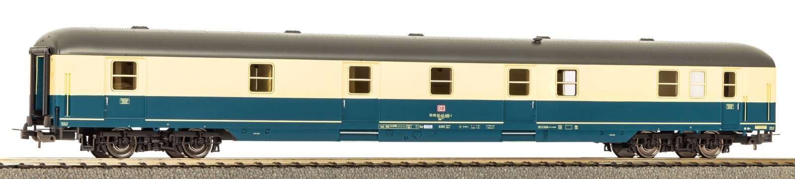 Baggage Car Dms 903 blue/ beige DB AG V, HO, PIKO 53390