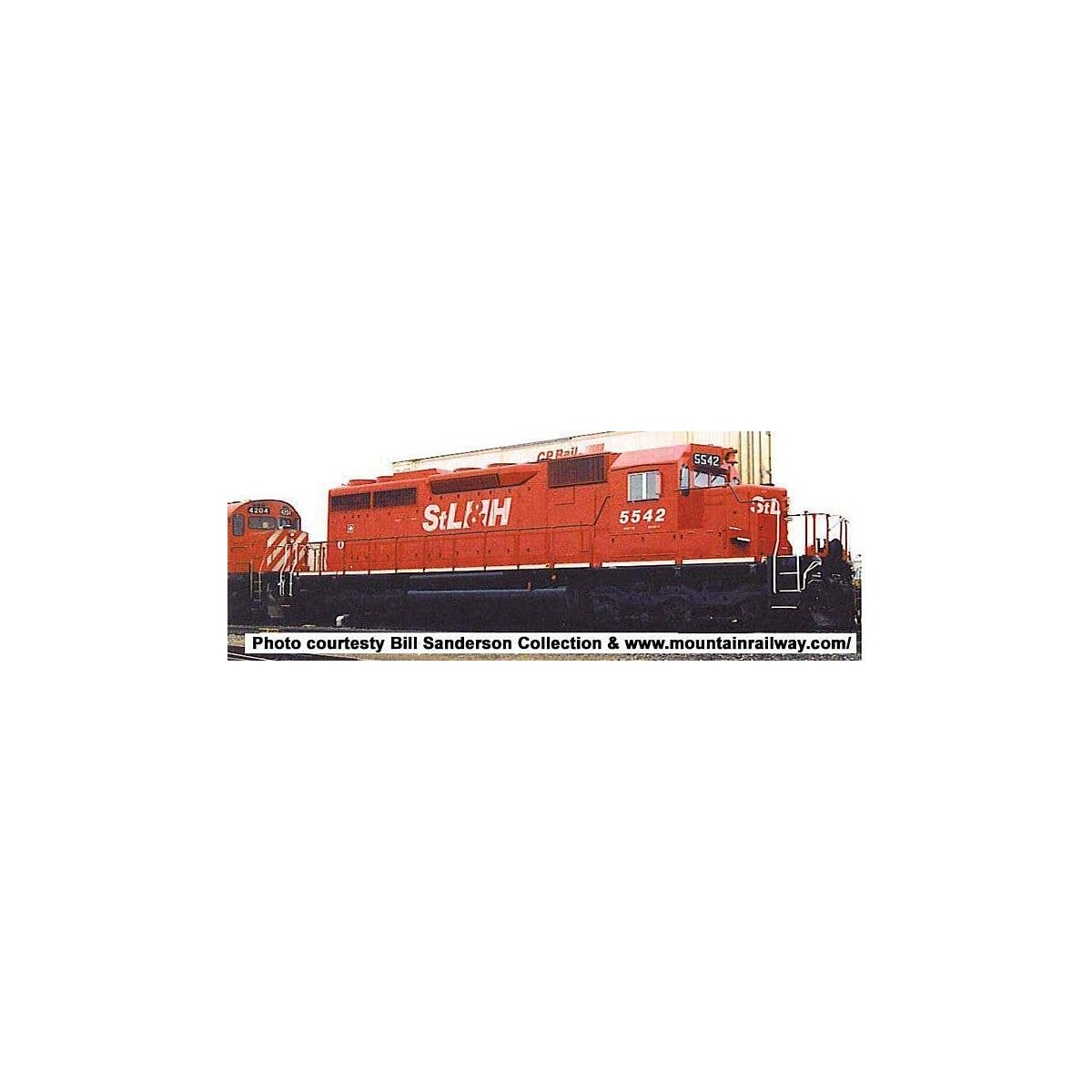 GMD SD40 - LokSound & DCC - Executive Line -- St. Lawrence & Hudson StL&H 5542 (red, white, Large StL&H), HO, Bowser Manufacturi
