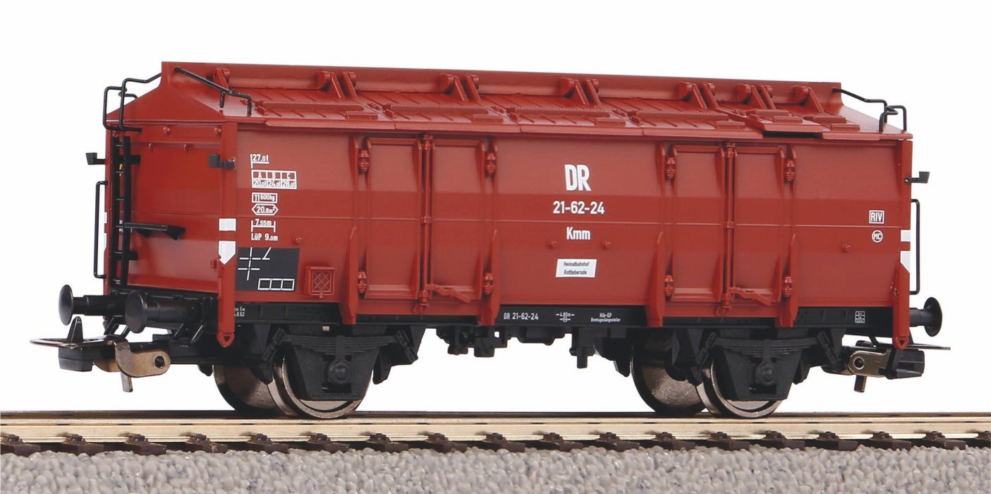 Kmm21 Covered Gondola DR III, HO, PIKO 54443